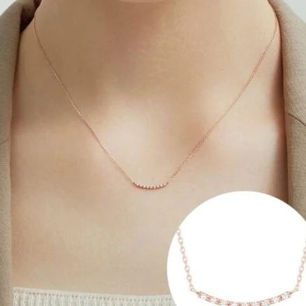 J.estina J.fenella 14k Necklace Jjjtnq4bs058r4420 14k Rose Gold Cubic