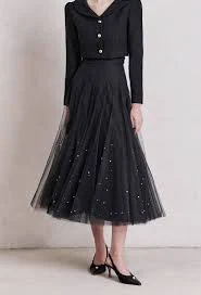 Etoile Pearl Sha Skirt (Black) Black-S