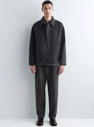 Reversible Checked / Herringbone Wool Sports Jacket