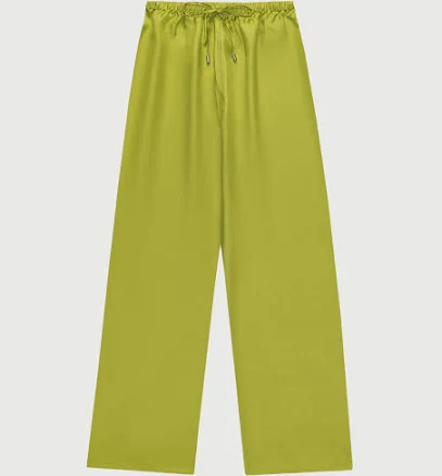 Silk Twill Drawstring Pants