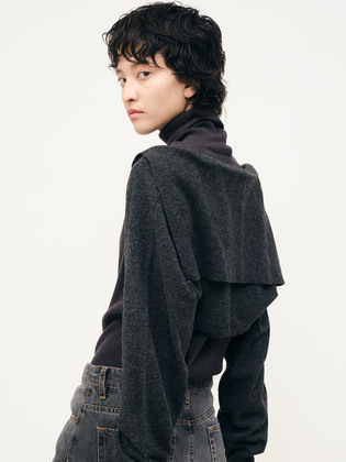 Sailor Collar Knit Bolero