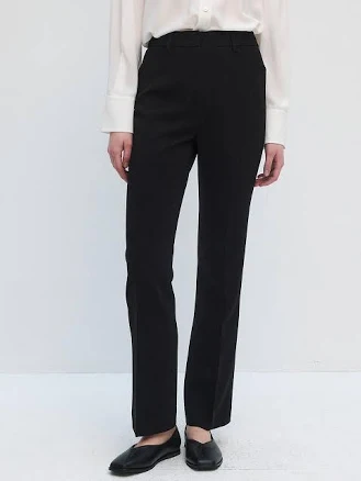 "FRONTROW Slim Bootcut Trousers_3color" by W Concept