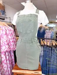 Linley Skirt Overalls (Sage)