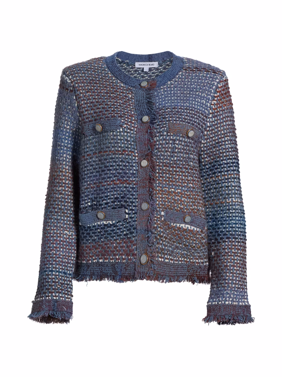Bryne Tweed Open-Front Jacket