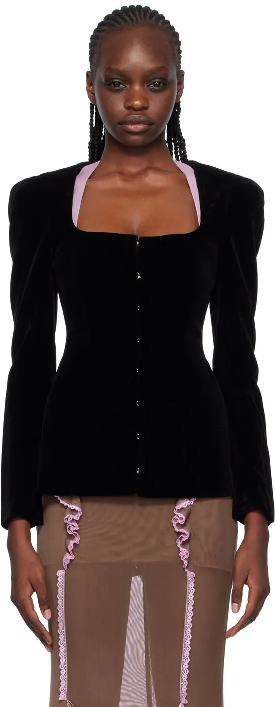 Black Baroque Blazer