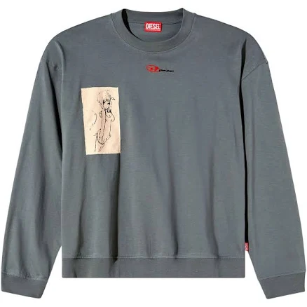 Diesel - x Damiano David S-Boxt sweater - unisex - Cotton - XL - Grey