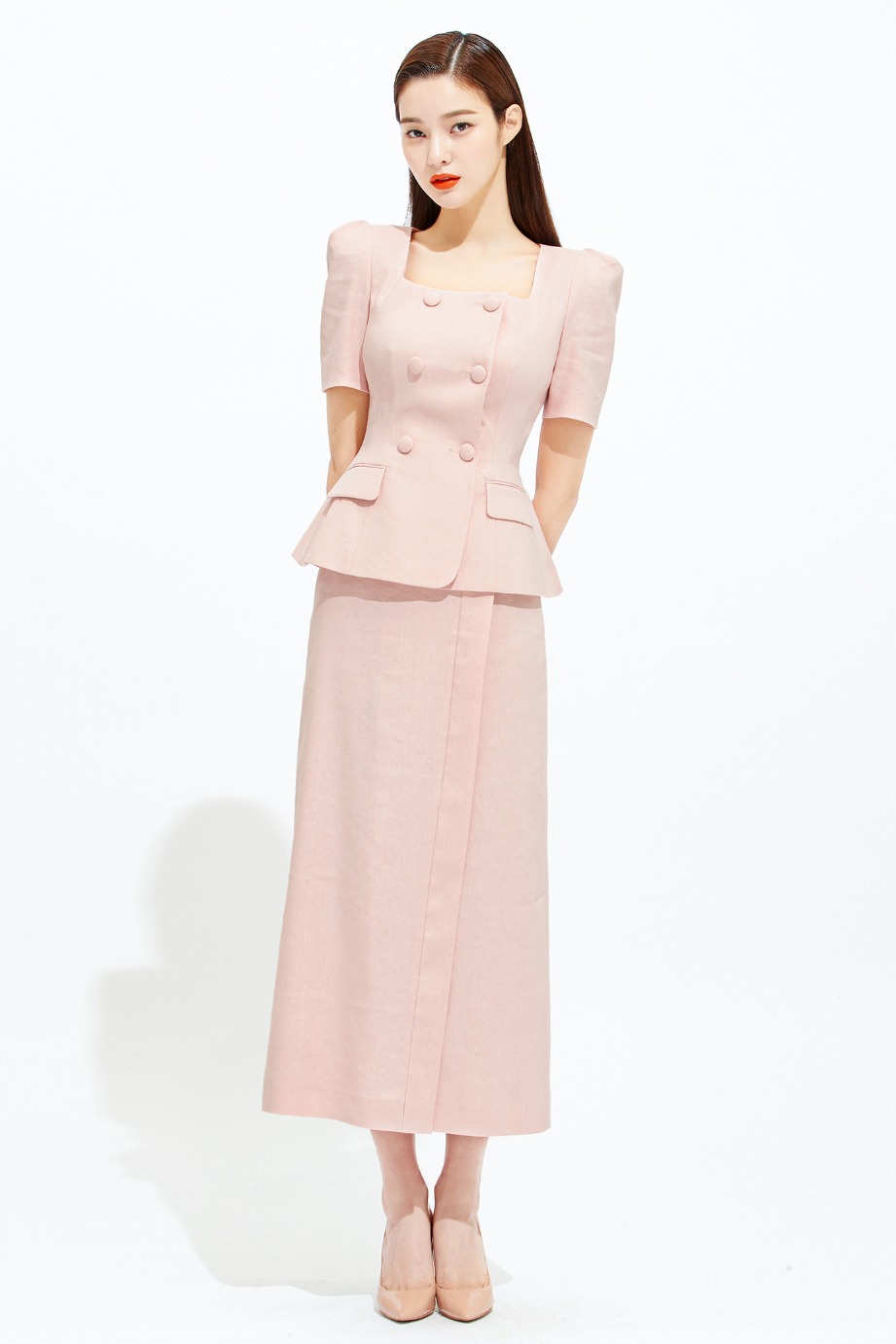 Linen A Line Long Skirt