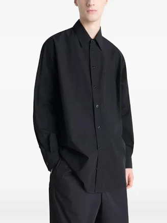 LEMAIRE - Men Two Pocket Shirt BK999 BLACK / 48