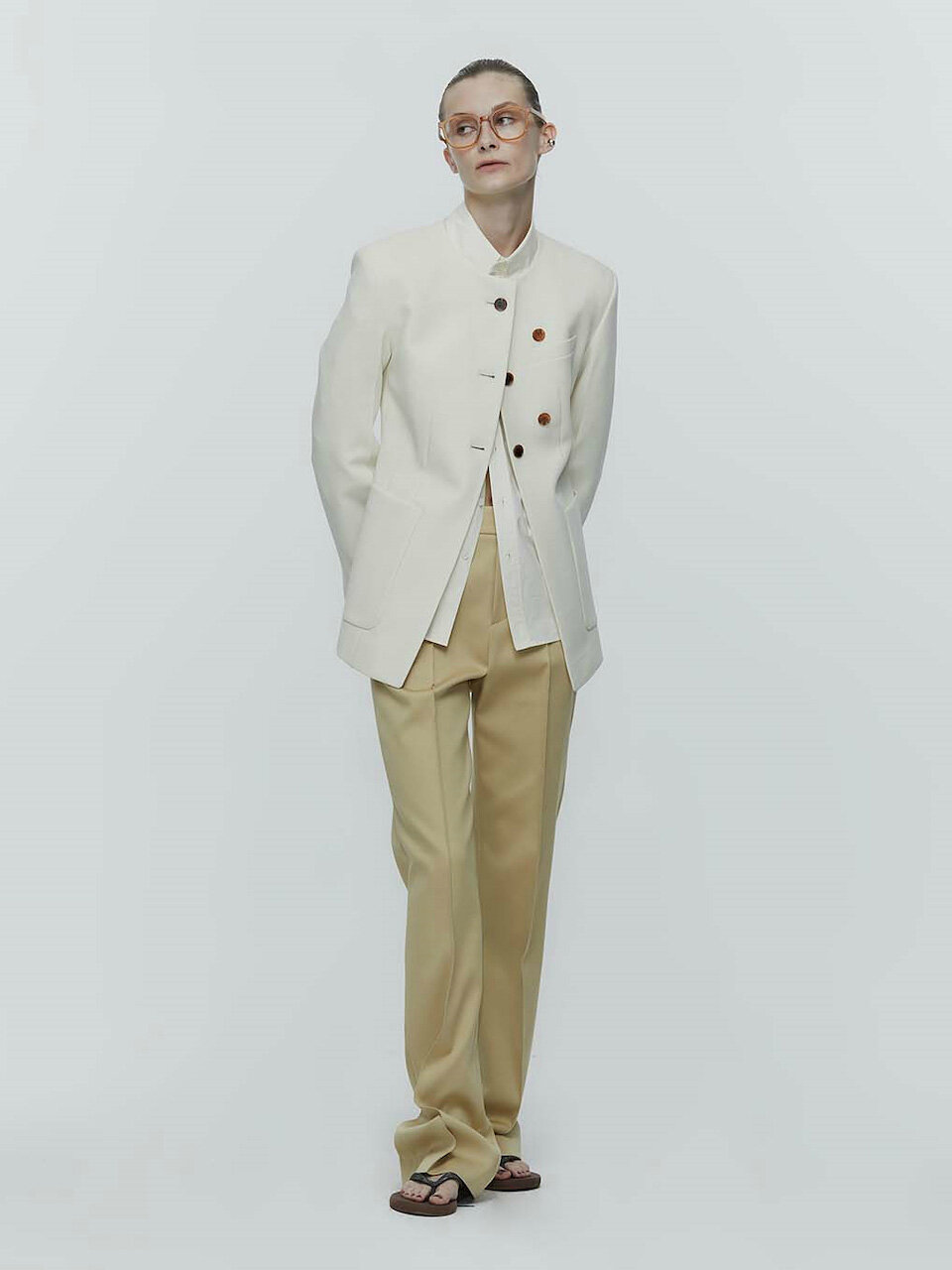 Round Neck Slim Fit Klean Jacket
