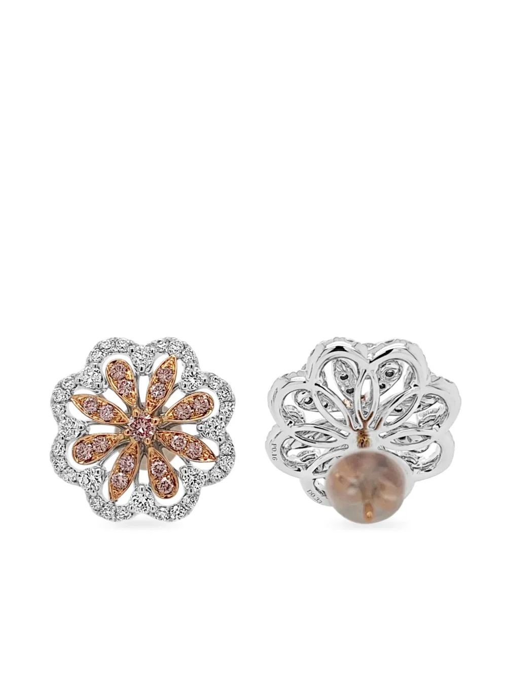 18kt White Gold Diamond Earrings