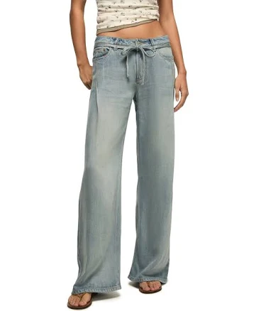 Lucky Brand Wide Leg Liquid Denim Luxe Palazzo Women's Jeans