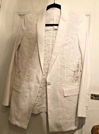 Givenchy Structered Lace Blazer Fr38; Size Us6; M