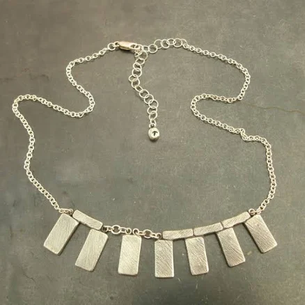 Sterling & Fine Silver Stonehenge Necklace