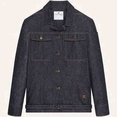 Belted Denim Trucker Jacket