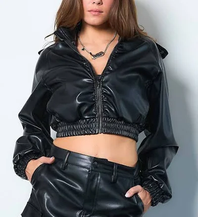 Vegan Leather Blouson