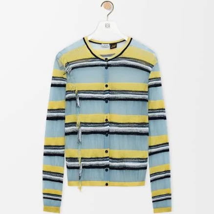 Loewe Women's Ibiza Striped Knit Cardigan
