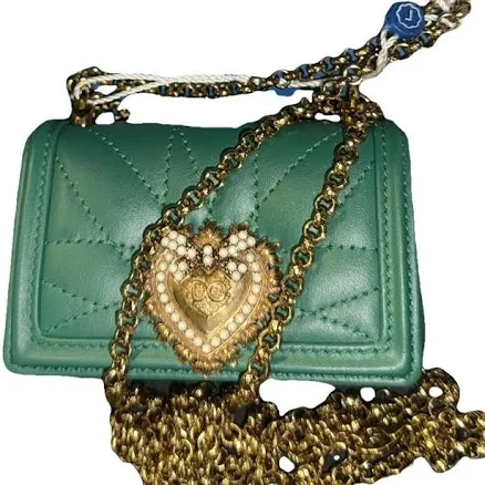Dolce & Gabbana Women's Devotion Micro Bag In Quilted Nappa Leather