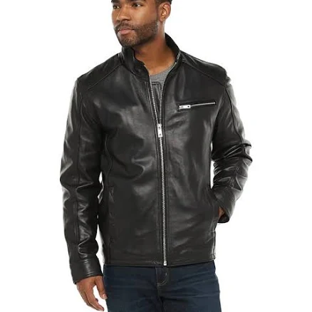 Victory Outfitters Men's Leather Racing Jacket