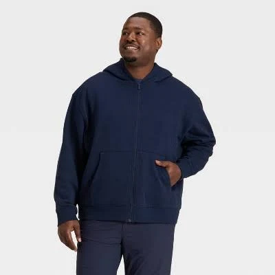 Men's All in Motion Active Comfort Fleece Full-Zip Hooded Sweatshirt