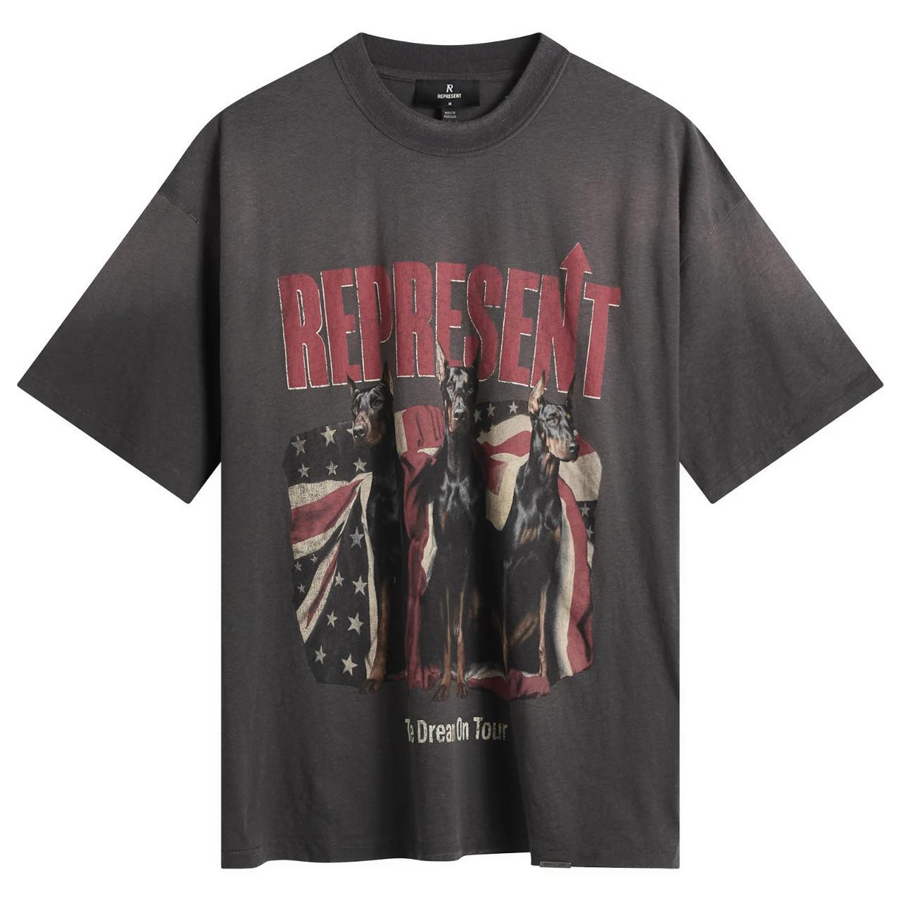 리프리젠트 남성 The American Dream On Tour T Shirt Sun Fade Grey