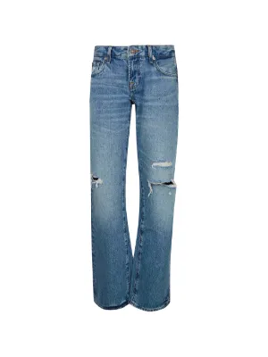High-rise Distressed Jeans