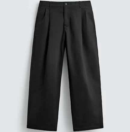 Zara Men's Pleated Wide Fit Pants
