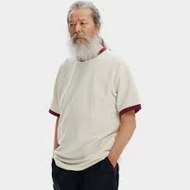 Frizmworks Terry Ringer Half Tee Cream/Maroon (FZW2025SSTS029)