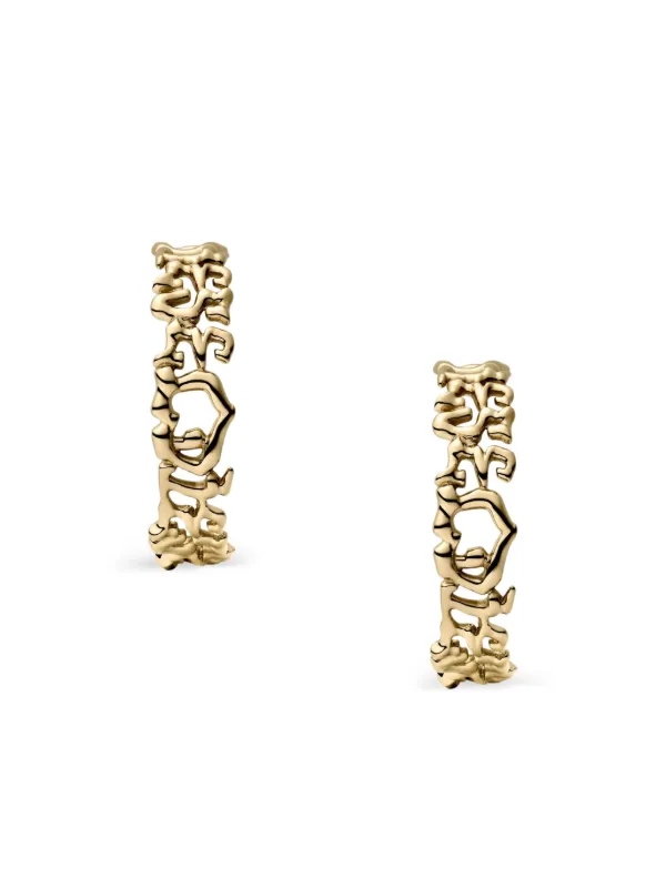 Logo Hoop Earrings