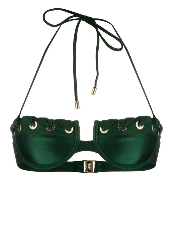 Devi Eyelet-detail Bikini Top