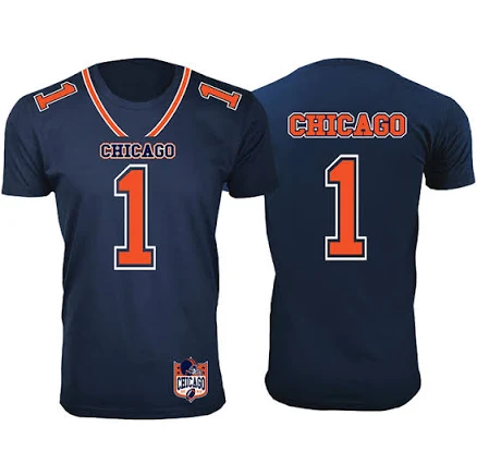 Ethan Williams Clothing Men's Chicago Football Team Jersey T-Shirt