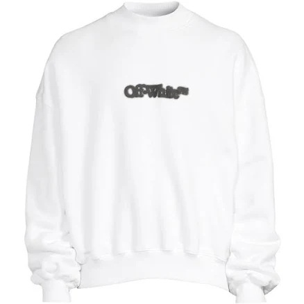 Off-White Blurr Book Over White Oversized Sweatshirt