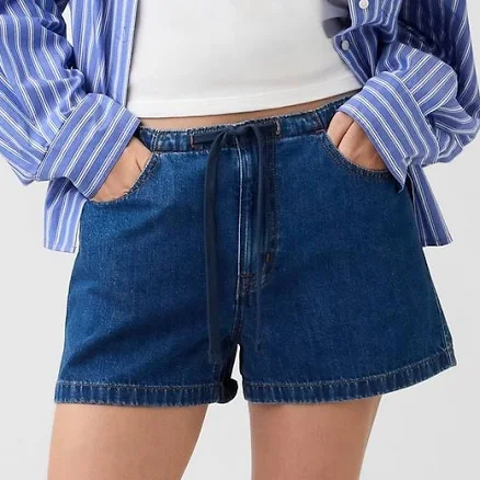 Gap Women's 3" Mid Rise Pull-On Denim Shorts