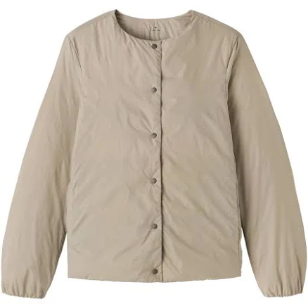 Muji Women's Lightweight Down Collarless Jacket