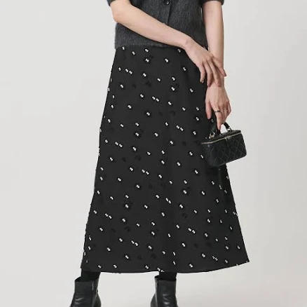 Longskirt Satin Flower Jacquard
