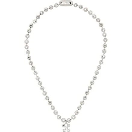 Off-White Men's Arrow Ballchain Necklace