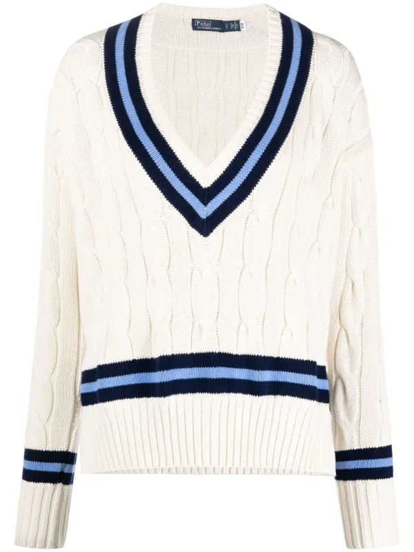Cable-knit Cricket Jumper