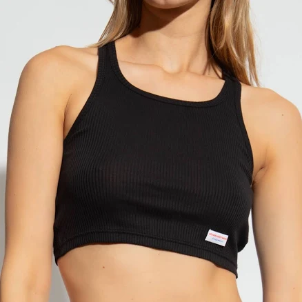Alexander Wang Women's Cropped Racer Tank