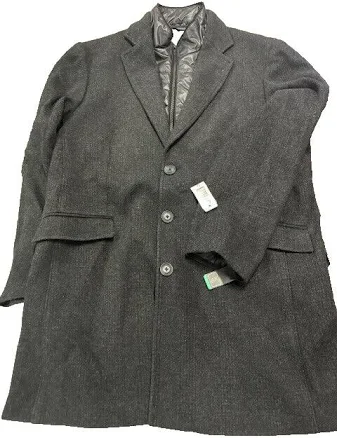 Marc Martin Mens Overcoat Mateo Anthracite Item:1225407( Htr Black,xl)