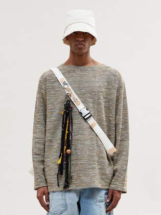 Summer Boucle Boat Neck Pullover