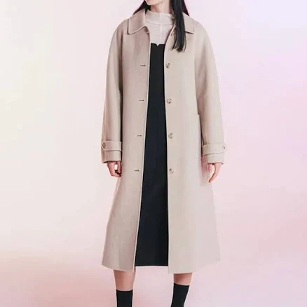 Olive des Olive Embroidered Point Hand-Me-Coat