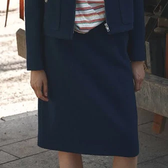 FRONTROW H-Line Tweed Midi Skirt by W Concept