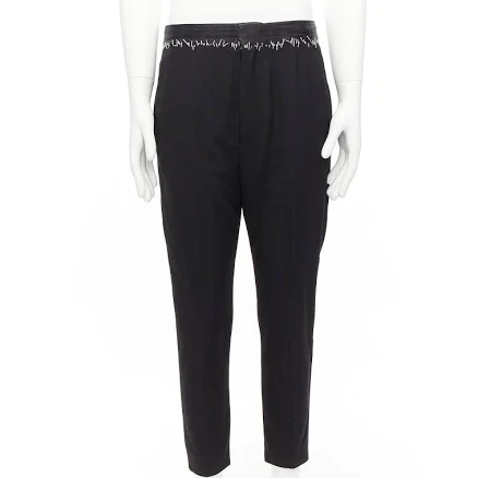 HAIDER ACKERmann Wool Cotton Dress Pants