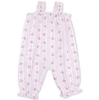 Winding Roses Stripe | Ruffly Strap Overall