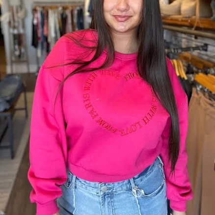 Heart Crop Sweatshirt