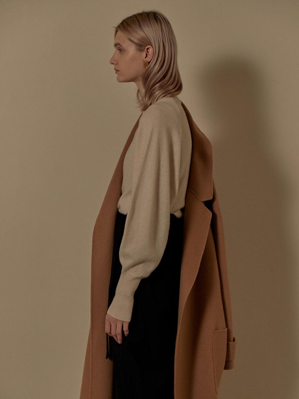 Half Neck Volume Sleeve Knitwear SK9WL017-03