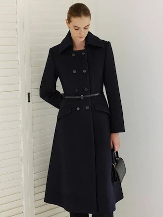 BAU by Bride And You MEADOW Stand Collar A-line Wool Coat
