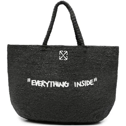 Off-White Women's Jitney Tote Quote Shoulder Bag
