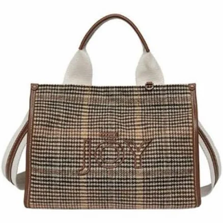 JOY GRYSON Carib Tote Shoulder Bag Handbag in Brown