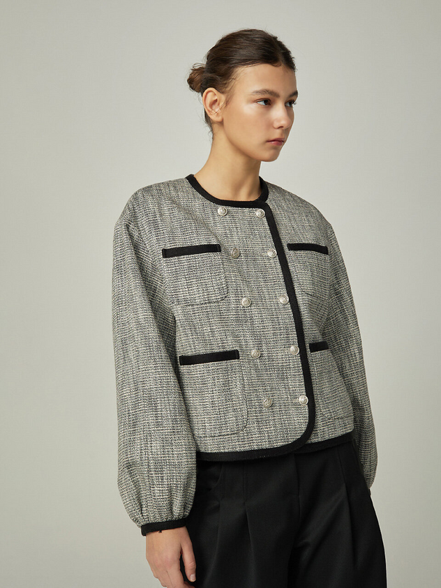 Taping Double Tweed Jacket