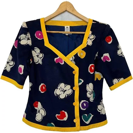 Ungaro Vintage Floral Print Blouse